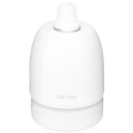 CERAMIC WHITE E27 SCREW BULB HOLDER - DYKE & DEAN