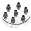 CHROME 7 WAY CABLE CEILING ROSE - DYKE & DEAN
