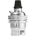 CHROME BAYONET GRIP BULB HOLDER - DYKE & DEAN