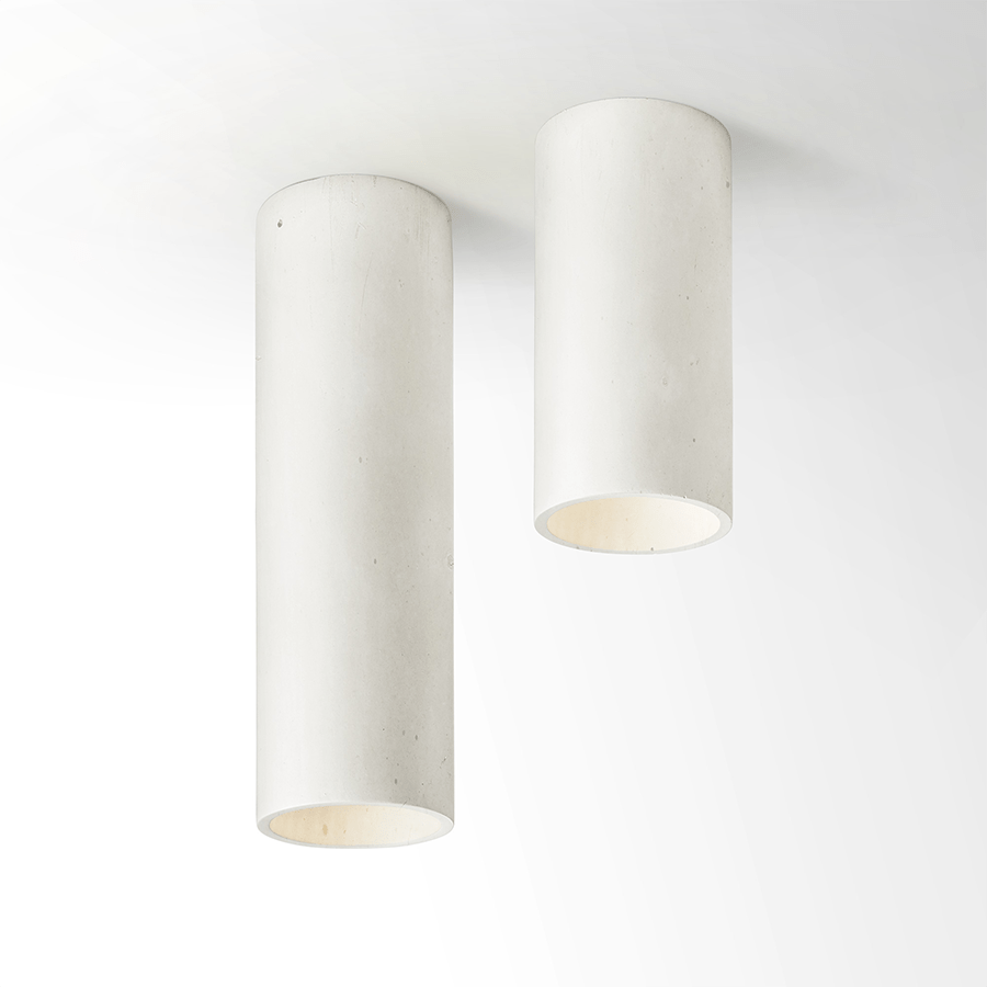 CONCRETE CYLINDER CEILING IVORY - DYKE & DEAN