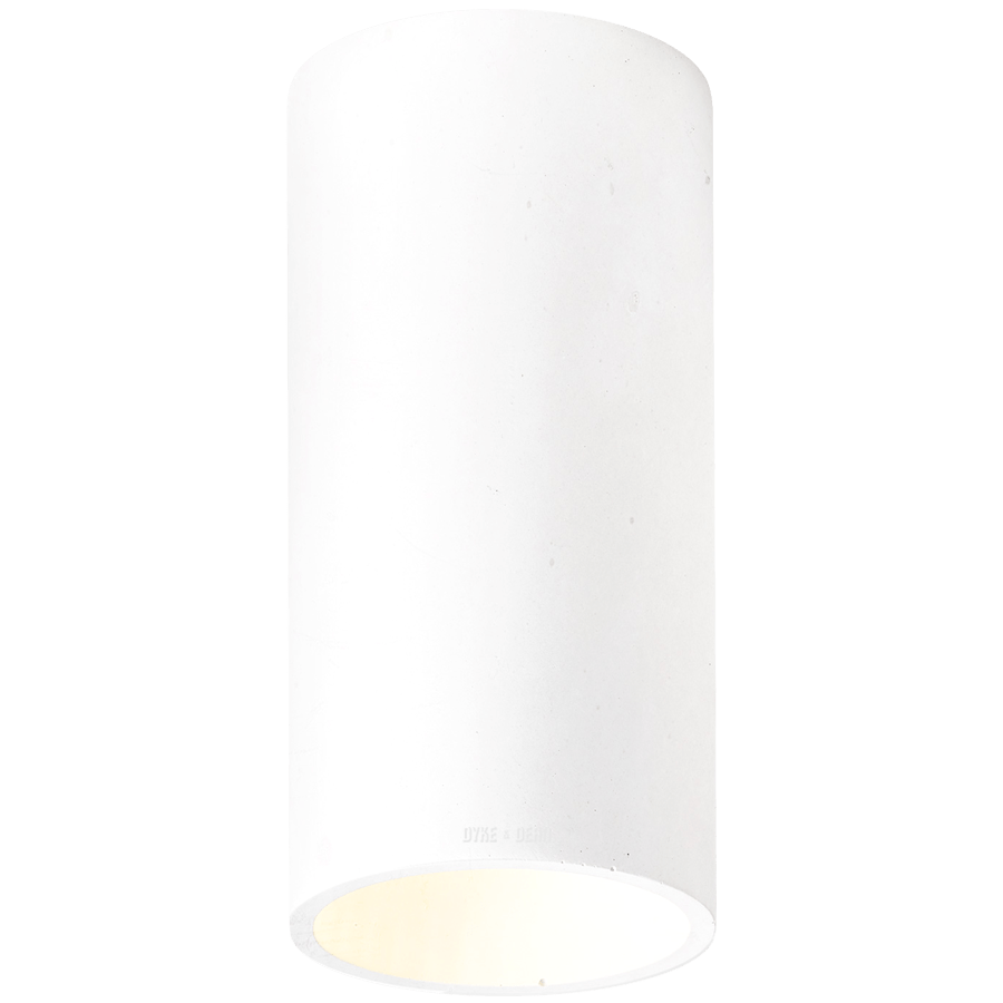 CONCRETE CYLINDER CEILING WHITE - DYKE & DEAN