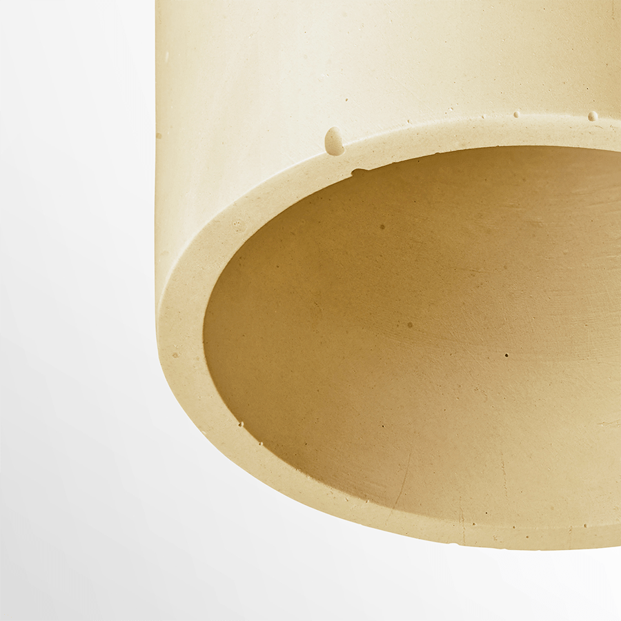 CONCRETE CYLINDER CEILING YELLOW - DYKE & DEAN