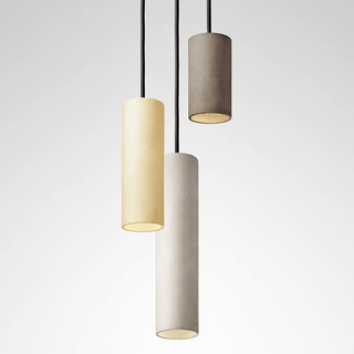 CONCRETE CYLINDER PENDANTS MEDIUM - DYKE & DEAN