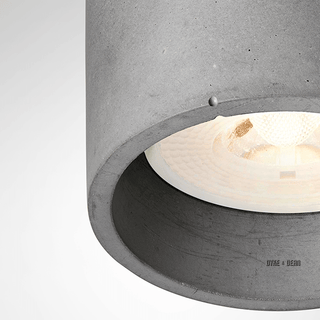 CONCRETE CYLINDER PENDANTS MEDIUM - DYKE & DEAN