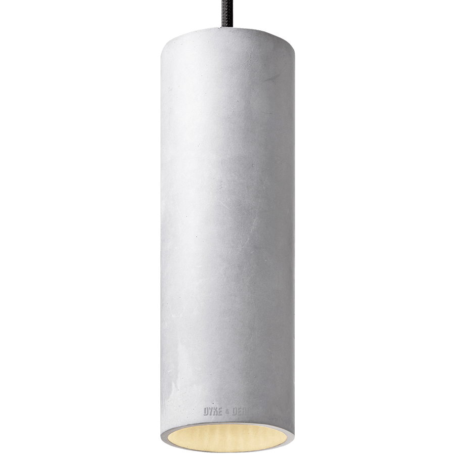 CONCRETE CYLINDER PENDANTS MEDIUM - DYKE & DEAN