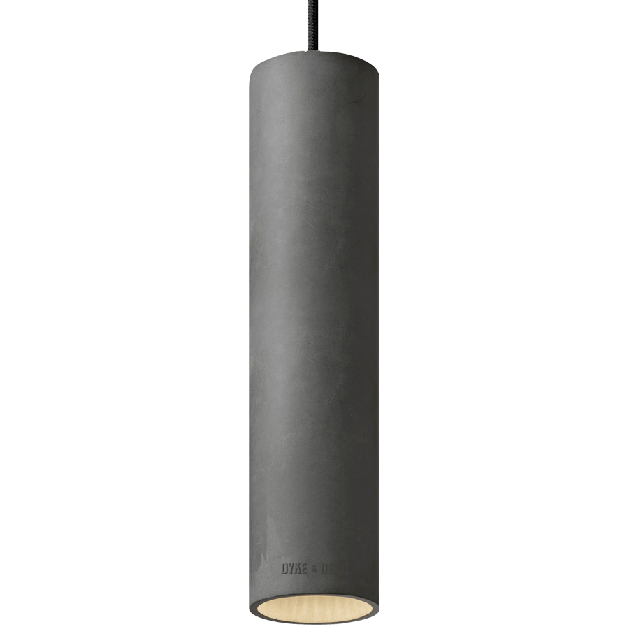 CONCRETE CYLINDER PENDANTS TALL - DYKE & DEAN