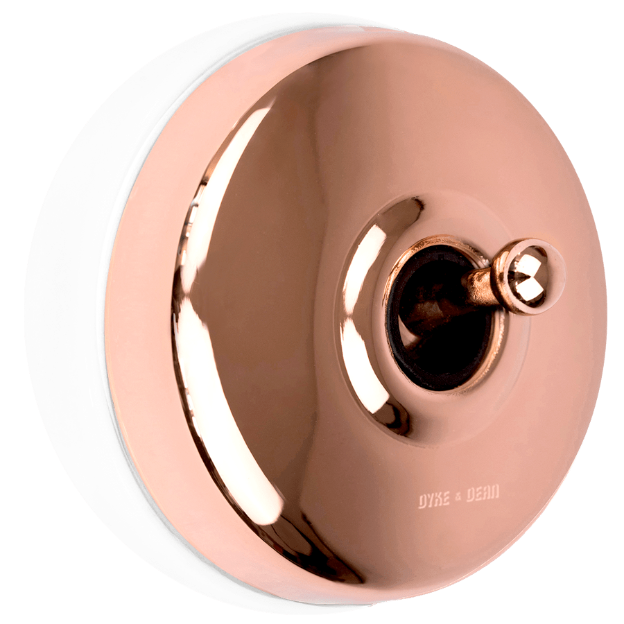COPPER 2 WAY TOGGLE WALL SWITCH - DYKE & DEAN