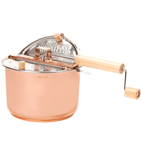 COPPER PLATED STAINLESS STEEL WHIRLEY POP POPCORN MAKER DYKE DEAN