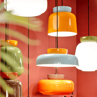 CORCOVADO SHORT CERAMIC PENDANT SHADE LAMP - DYKE & DEAN