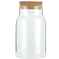 CORK GLASS STORAGE JAR 210ML - DYKE & DEAN