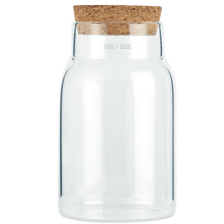 CORK GLASS STORAGE JAR 210ML - DYKE & DEAN