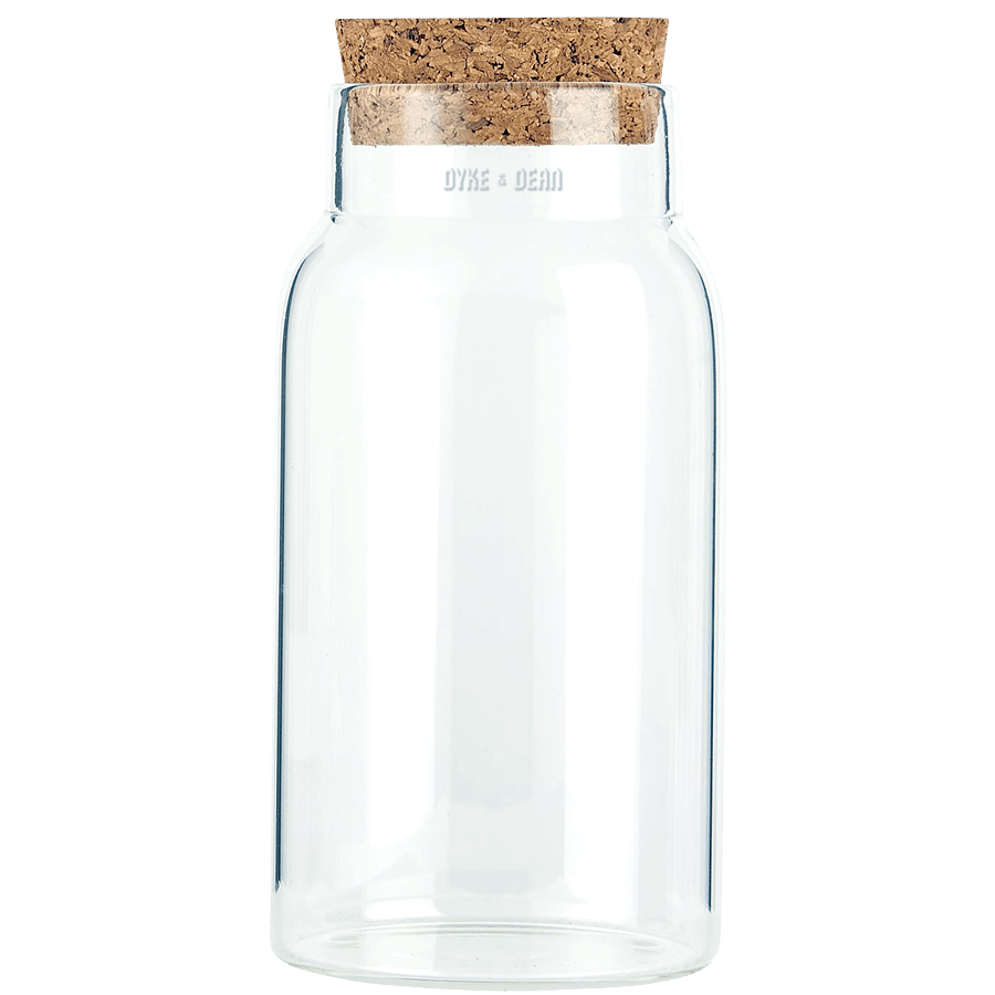 CORK GLASS STORAGE JAR 270ML - DYKE & DEAN