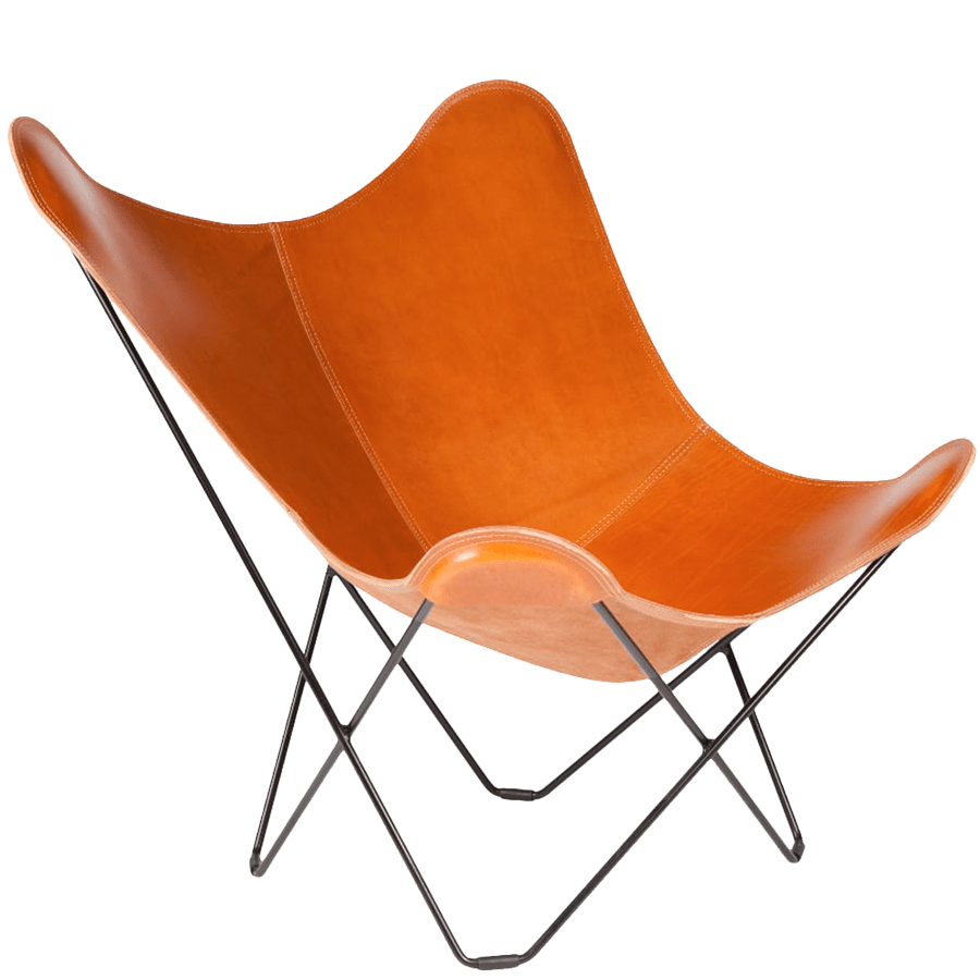 CUERO BUTTERFLY CHAIR POLO LEATHER - DYKE & DEAN