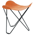 CUERO FLYING GOOSE STOOL TAN LEATHER - DYKE & DEAN