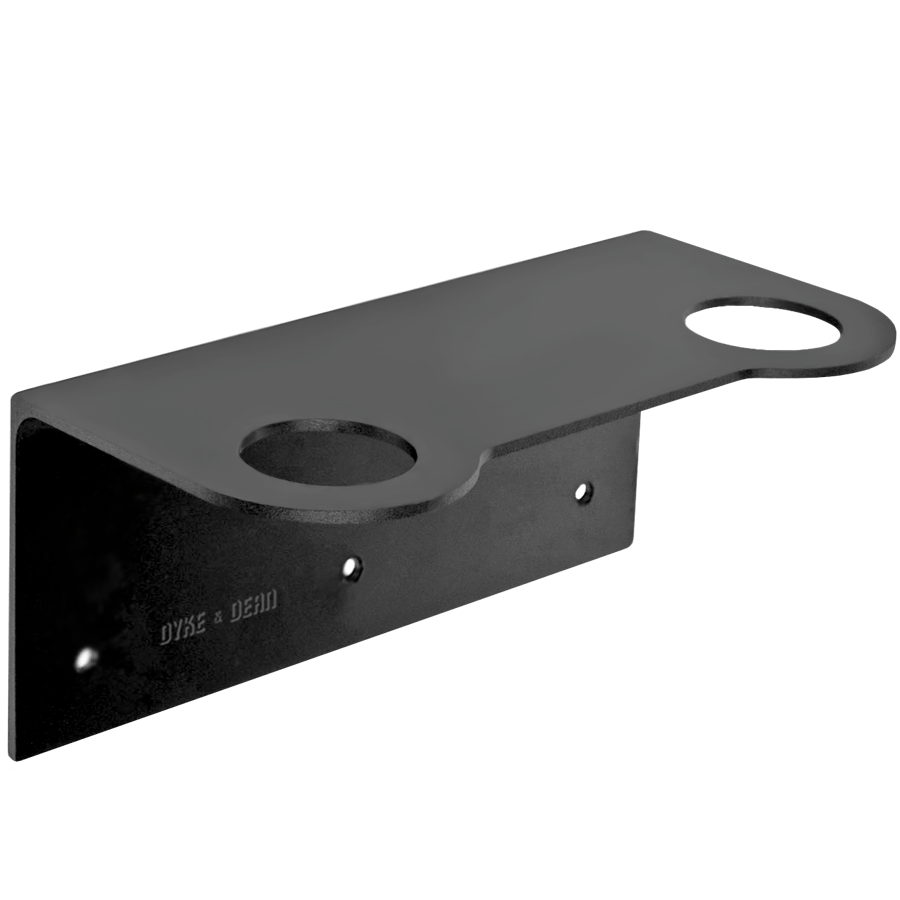 D&D SOAP PUMP DOUBLE WALL BRACKET BLACK - DYKE & DEAN