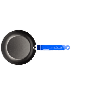 DE BUYER CHOC FRYING PANS BLUE HANDLES - DYKE & DEAN