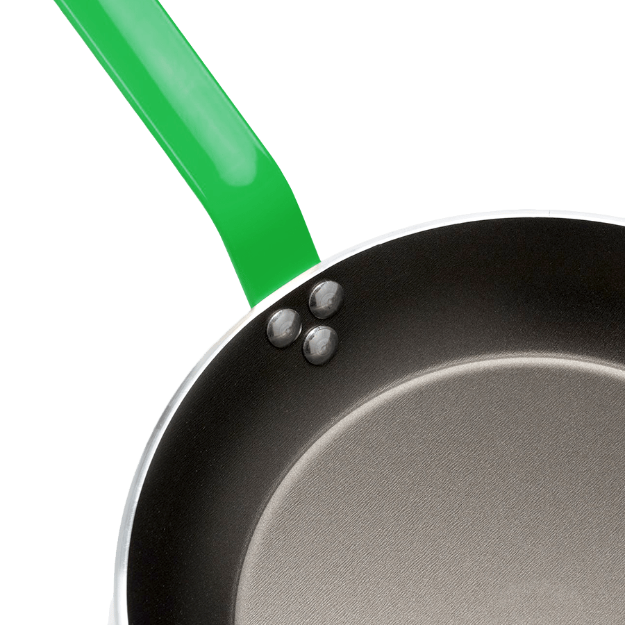 DE BUYER CHOC FRYING PANS GREEN HANDLES - DYKE & DEAN