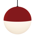 DOME CAPPED OPAL GLOBE PENDANT BESPOKE COLOUR 300MM - DYKE & DEAN