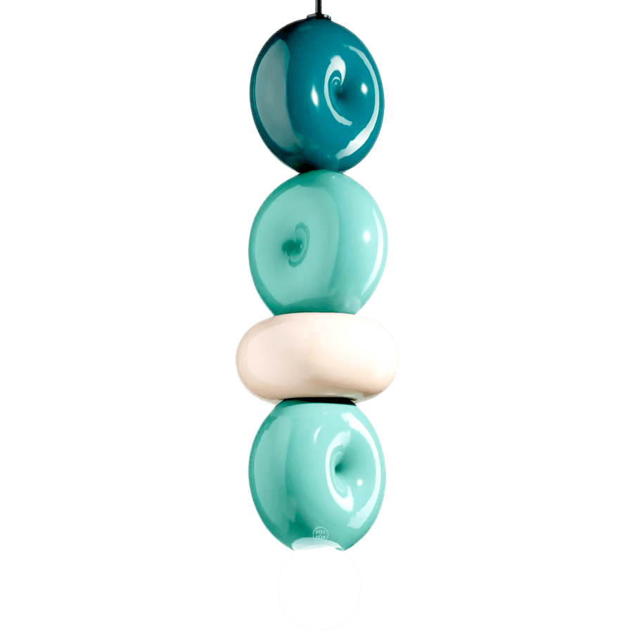 DONUT CERAMIC LARGE STACKED PENDANT LAMP - DYKE & DEAN