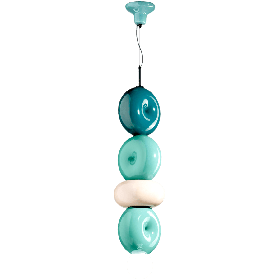 DONUT CERAMIC LARGE STACKED PENDANT LAMP - DYKE & DEAN