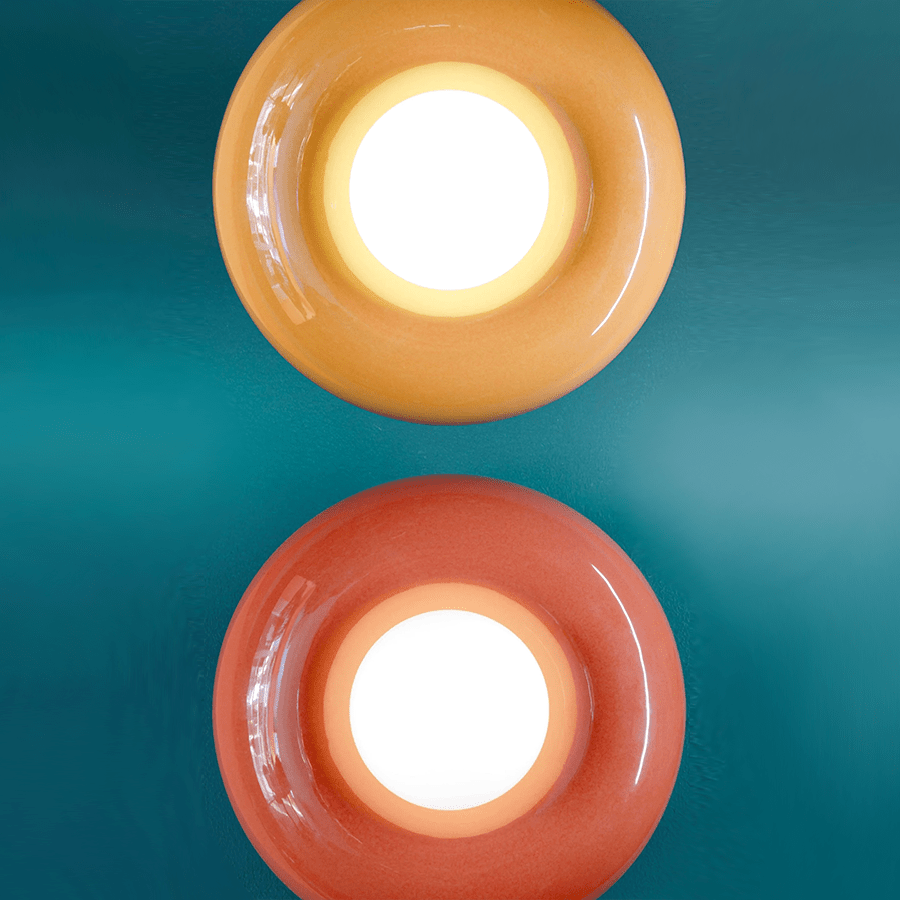 DONUT CERAMIC WALL SCONCE LAMP - DYKE & DEAN