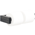 DOUBLE TOILET ROLL WALL HOLDER DARK OAK - DYKE & DEAN