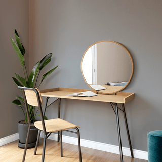 DRESSING MIRROR DESK OAK - DYKE & DEAN