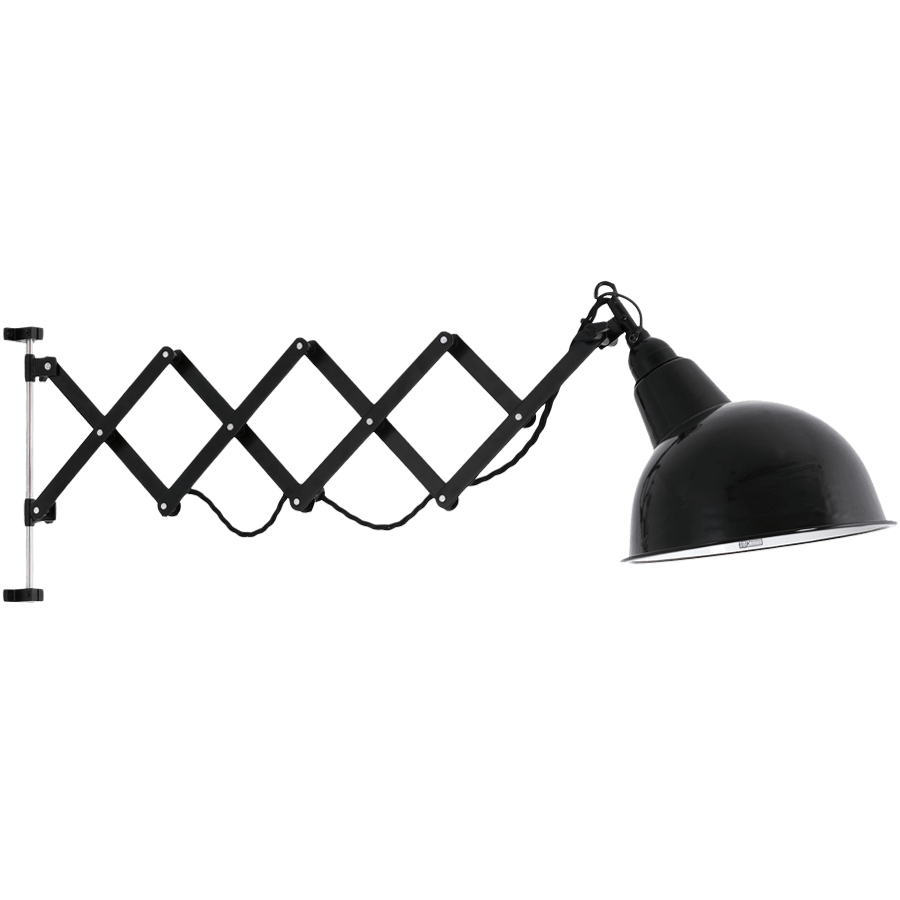 DYKE & DEAN BLACK SCISSOR WALL LIGHT - DYKE & DEAN