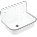 DYKE & DEAN ENAMEL BUCKET SINK GREY RIM - DYKE & DEAN