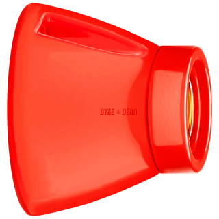 DYKE & DEAN FIXED SOCKET RED CERAMIC LAMP - DYKE & DEAN