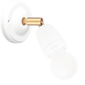 DYKE & DEAN LARGE WHITE CERAMIC LAMP BRASS ELBOW - DYKE & DEAN