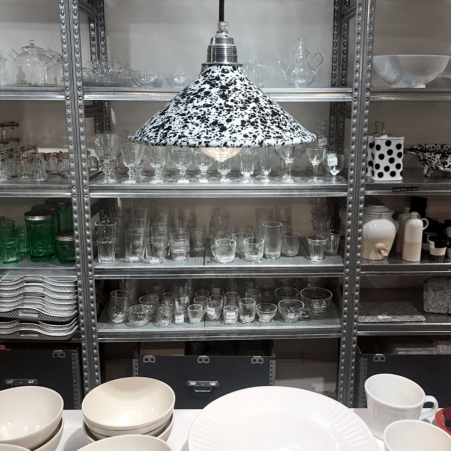 DYKE & DEAN SPLATTERWARE SHADE GREEN - DYKE & DEAN