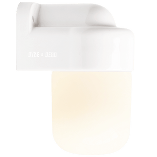 E27 CERAMIC WALL LIGHT FROSTED - DYKE & DEAN