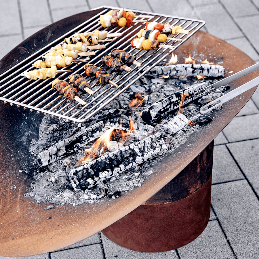 ELLIPSE FIRE BASKET & GRILL - DYKE & DEAN