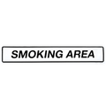 ENAMEL SMOKING AREA SIGN - DYKE & DEAN