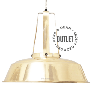 FIN NECK ENAMEL SHADE PENDANT OUTLET - DYKE & DEAN