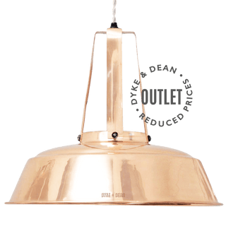 FIN NECK ENAMEL SHADE PENDANT OUTLET - DYKE & DEAN