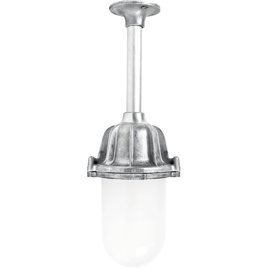 FIXED CEILING CAST FROSTED LANTERN - DYKE & DEAN