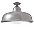 FIXED NECK VENT CHARCOAL ENAMEL SHADE - DYKE & DEAN