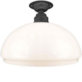 FIXED OPAL DOME GLASS SHADE SMALL - DYKE & DEAN