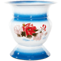 FLOWER ENAMEL VASE BLOOM BLUE - DYKE & DEAN