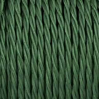 FOREST GREEN TWISTED FABRIC CABLE - DYKE & DEAN