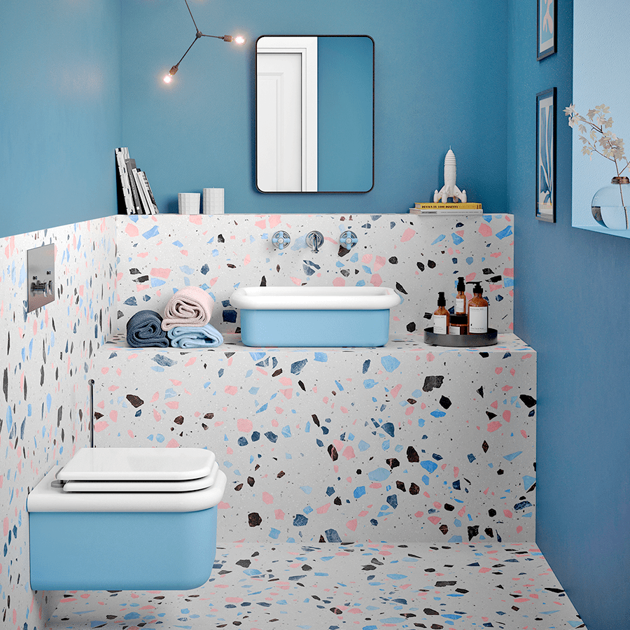 GEORGIAN CORNERS TOILET FLUSH PLATE BRASS - DYKE & DEAN