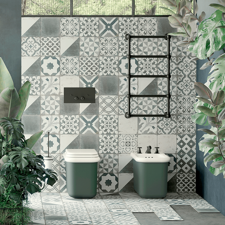 GEORGIAN CORNERS TOILET FLUSH PLATE MATT BRASS - DYKE & DEAN