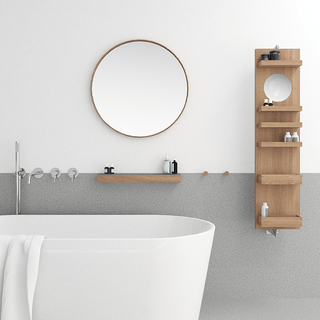 GLANCE 450 WALL MIRROR NATURAL OAK - DYKE & DEAN