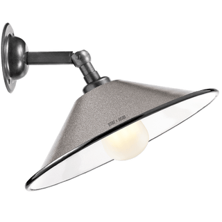 GREY SMALL CONE SHADE WALL LAMP - DYKE & DEAN