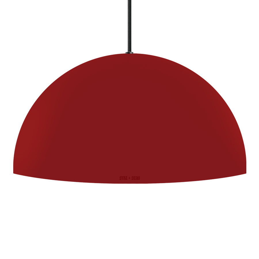 HEMISPHERE DOME PENDANT LIGHT BESPOKE COLOUR 500MM - DYKE & DEAN