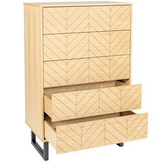 HERRINGBONE HIGHBOARD CABINET OAK - DYKE & DEAN