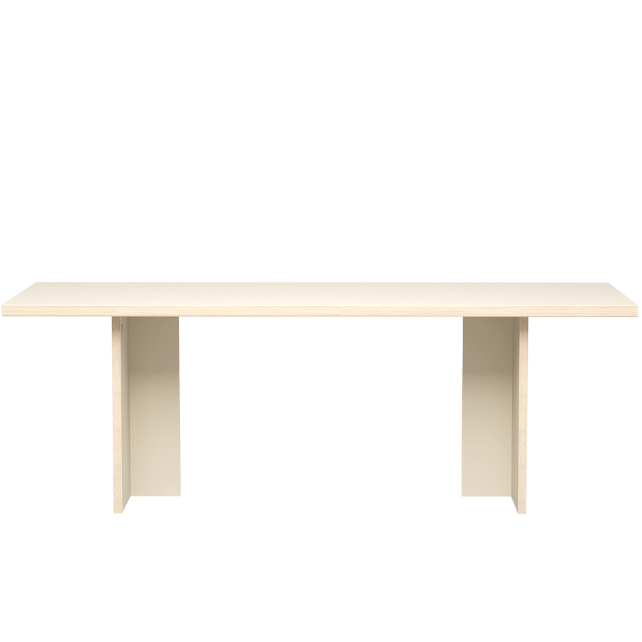 HKLIVING DINING TABLE RECTANGULAR 220CM CREAM - DYKE & DEAN