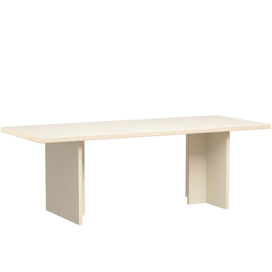 HKLIVING DINING TABLE RECTANGULAR 220CM CREAM - DYKE & DEAN